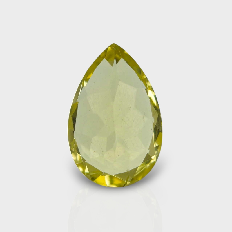 Lemon Quartz 15x10mm Faceted Pear AAA Loose Gemstone - 181867