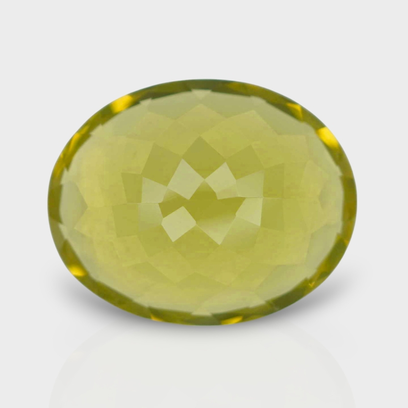 Lemon Quartz 20x16mm Faceted Oval AAA Loose Gemstone - 181873
