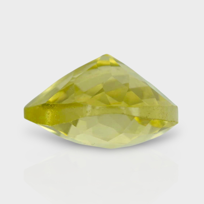Lemon Quartz 16mm Checkerboard Heart AAA Loose Gemstone - 181877