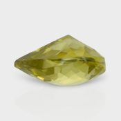 Lemon Quartz 14mm Checkerboard Heart AAA Loose Gemstone - 181880