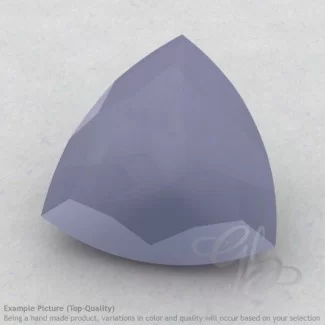 Natural Blue Chalcedony Trillion Shape Calibrated Gemstones