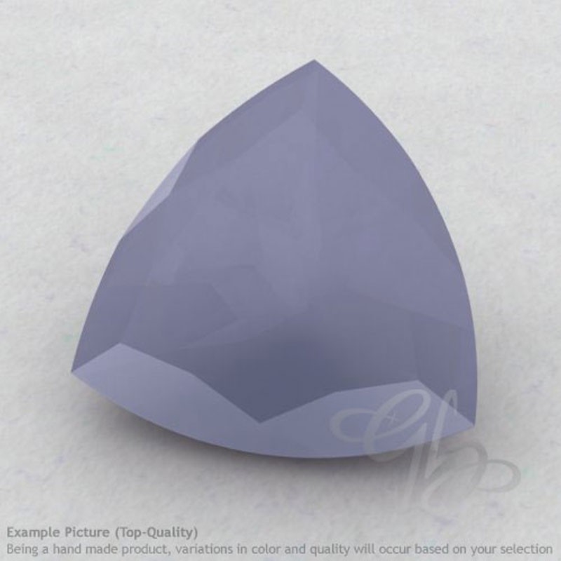 Blue Chalcedony   Trillion Shape  Grade Calibrated Gemstone - Total   of 