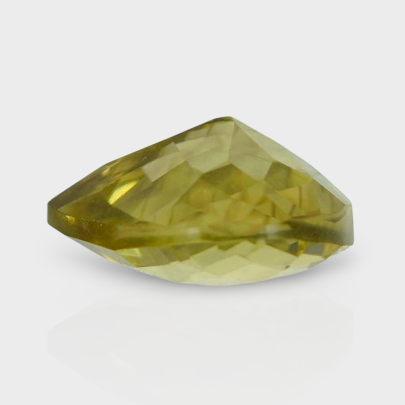 Lemon Quartz 13mm Checkerboard Heart AAA Loose Gemstone - 182338