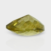 Lemon Quartz 13mm Checkerboard Heart AAA Loose Gemstone - 182338