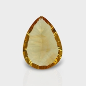 Citrine 19.98x14.78mm Concave Cut Pear AAA Loose Gemstone - 182105