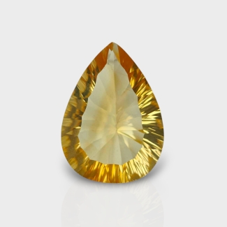 Citrine 18.96x13.88mm Concave Cut Pear AA+ Loose Gemstone - 182106