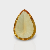 Citrine 18.65x13.55mm Concave Cut Pear AA+ Loose Gemstone - 182107