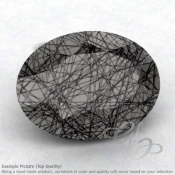 Black Rutile Oval Shape Calibrated Gemstones