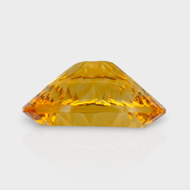 Citrine 17.24x12.93mm Concave Cut Oval AAA Loose Gemstone - 182123