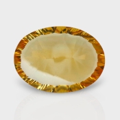 Citrine 19.70x14.38mm Concave Cut Oval AA+ Loose Gemstone - 182131