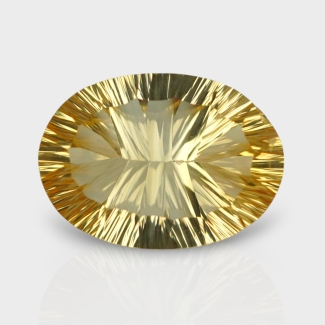 Citrine 18.79x13.52mm Concave Cut Oval AA+ Loose Gemstone - 182132