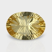 Citrine 18.79x13.52mm Concave Cut Oval AA+ Loose Gemstone - 182132