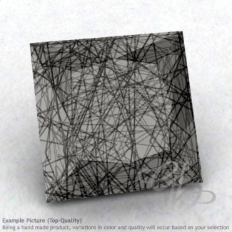 Black Rutile Square Shape Calibrated Gemstones