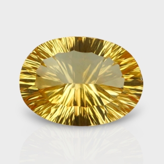 Citrine 17.33x12.63mm Concave Cut Oval AA+ Loose Gemstone - 182134