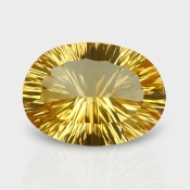 Citrine 17.33x12.63mm Concave Cut Oval AA+ Loose Gemstone - 182134
