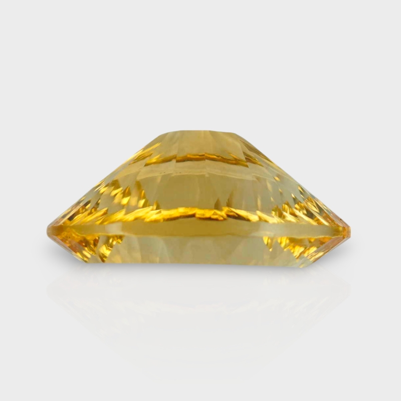 Citrine 17.33x12.63mm Concave Cut Oval AA+ Loose Gemstone - 182134