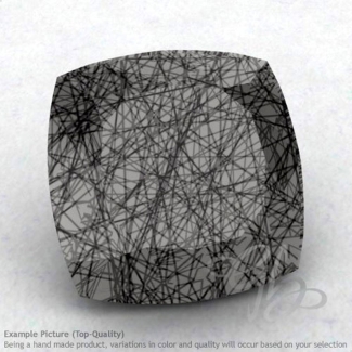 Black Rutile Square Cushion Shape Calibrated Gemstones
