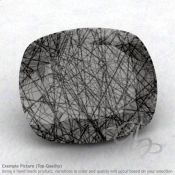 Black Rutile Cushion Shape Calibrated Gemstones