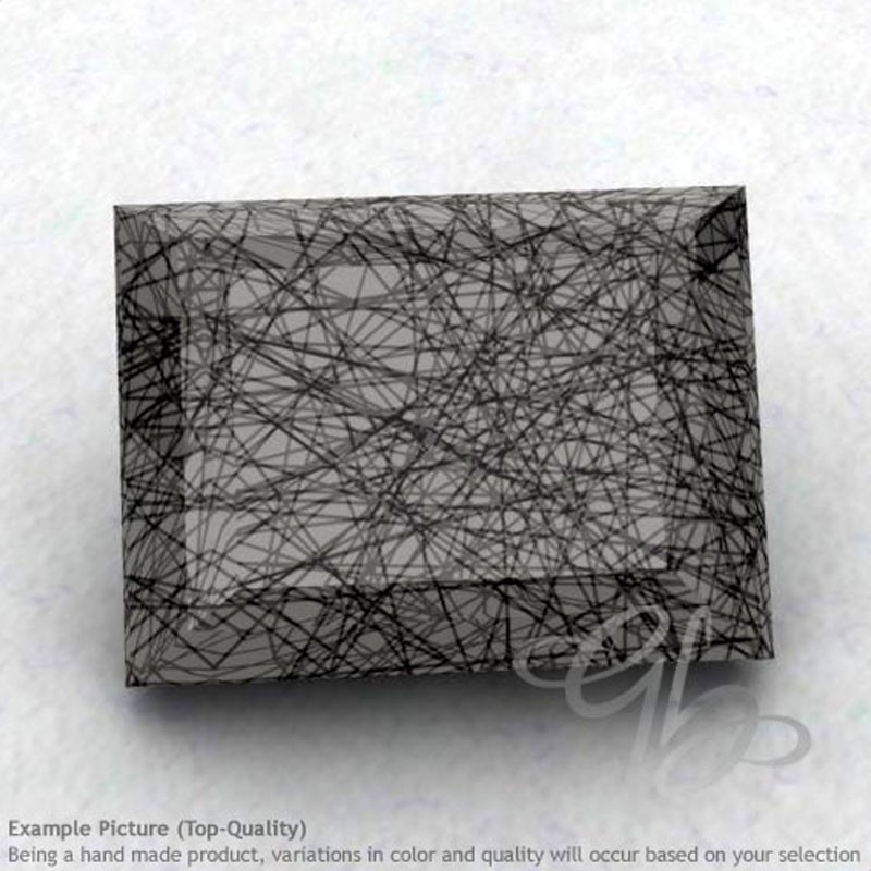 Black Rutile Baguette Shape Calibrated Gemstones