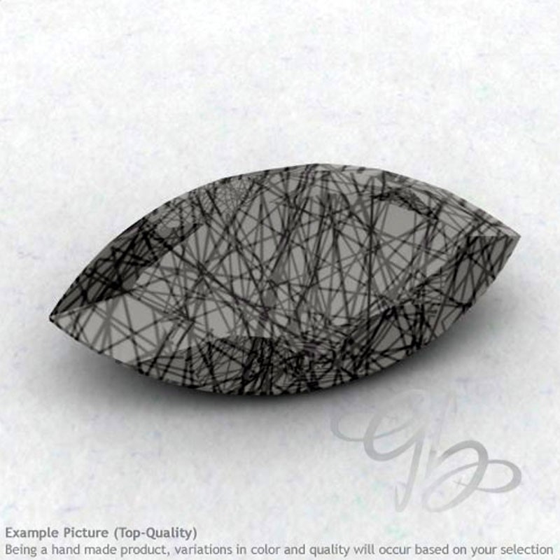 Black Rutile Marquise Shape Calibrated Gemstones