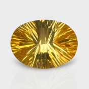 Citrine 18.95x13.88mm Concave Cut Oval AA+ Loose Gemstone - 182135