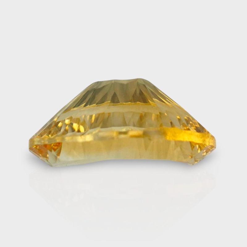 Citrine 18.95x13.88mm Concave Cut Oval AA+ Loose Gemstone - 182135