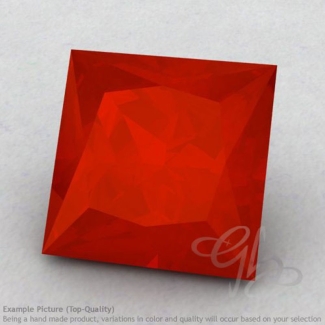 Carnelian Square Shape Calibrated Gemstones