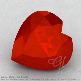Carnelian Heart Shape Calibrated Gemstones