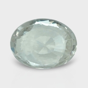 White Sapphire 12.23x9.25x6mm Faceted Oval A+ Loose Gemstone - RS-182486