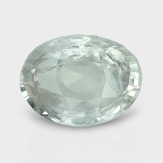 White Sapphire 12.23x9.25x6mm Faceted Oval A+ Loose Gemstone - RS-182486