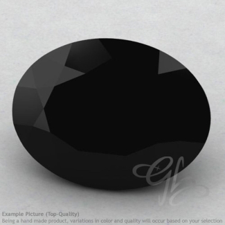 Black Spinel Oval Shape Calibrated Gemstones