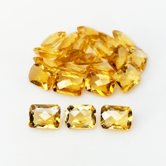 Citrine 8x6mm Checkerboard Octagon AA+ Gemstones Parcel - 180579
