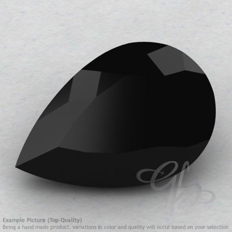 Black Spinel Pear Shape Calibrated Gemstones