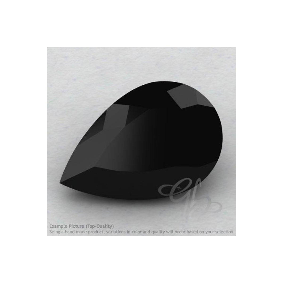 Black Spinel Pear Shape Calibrated Gemstones