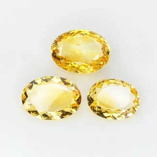 Citrine 17x13-21x16mm Faceted Oval AA Gemstones Parcel - 181478