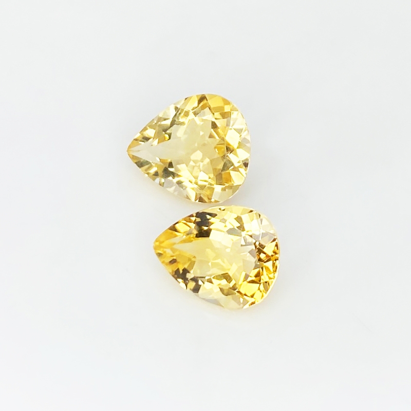 Citrine 12x9-13x11mm Faceted Pear AA+ Gemstones Parcel - 181487