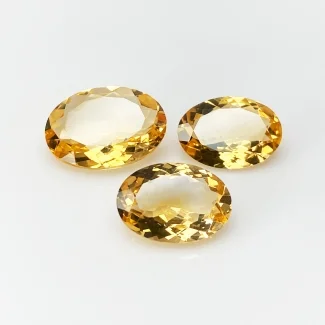 Citrine 14x10-16x12mm Faceted Oval AA Gemstones Parcel - 181493