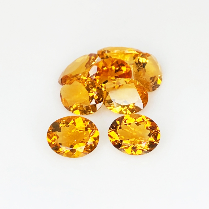 Citrine 9x7-12x8mm Faceted Oval AAA Gemstones Parcel - 181498