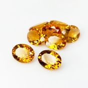 Citrine 9x7-12x8mm Faceted Oval AAA Gemstones Parcel - 181498
