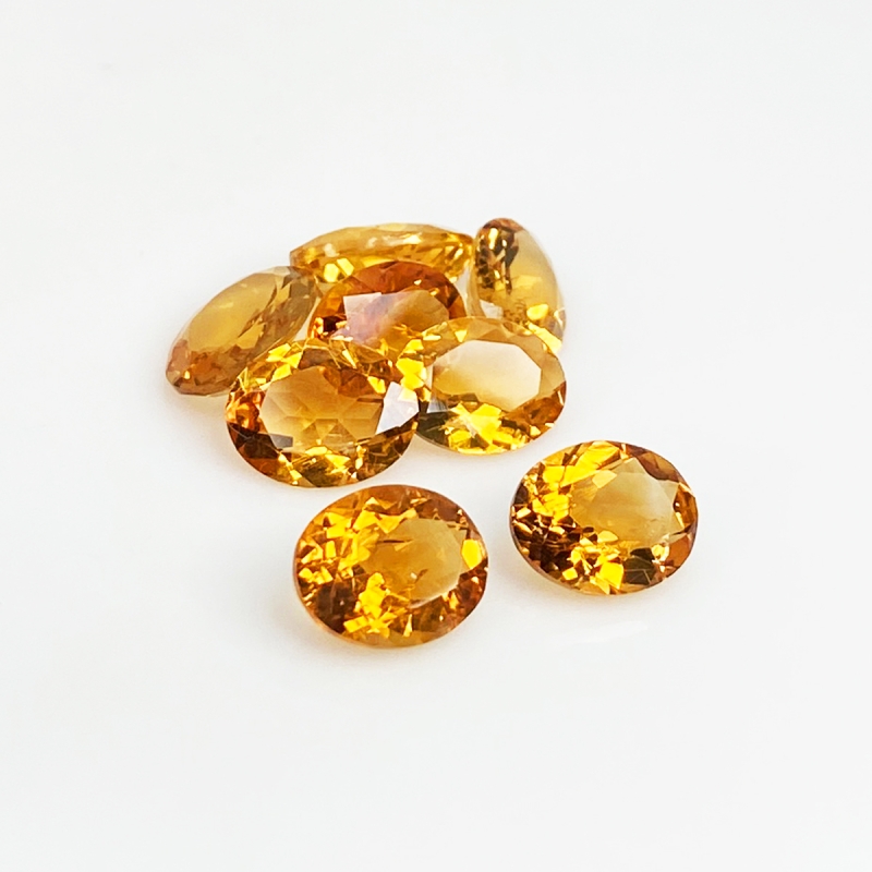 Citrine 9x7-12x8mm Faceted Oval AAA Gemstones Parcel - 181498