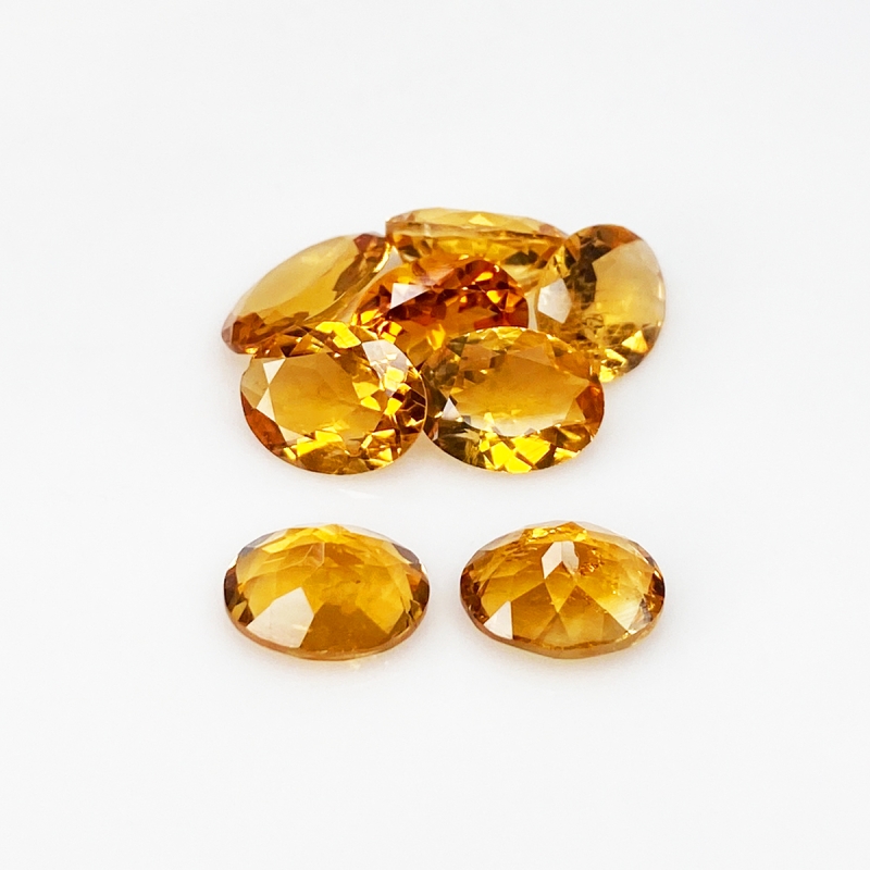 Citrine 9x7-12x8mm Faceted Oval AAA Gemstones Parcel - 181498