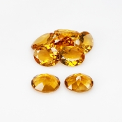 Citrine 9x7-12x8mm Faceted Oval AAA Gemstones Parcel - 181498