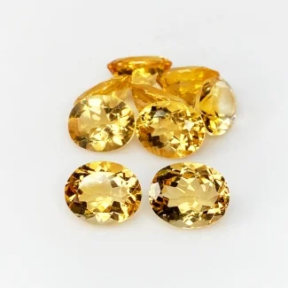 Citrine 11x9mm Faceted Oval AA+ Gemstones Parcel - 181504