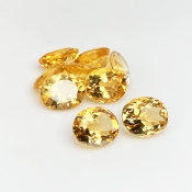 Citrine 11x9mm Faceted Oval AA+ Gemstones Parcel - 181504