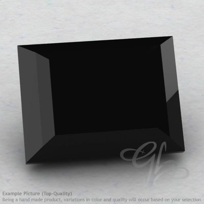 Black Spinel Baguette Shape Calibrated Gemstones