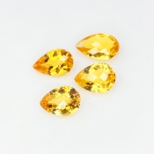 Citrine 12x9-15x9mm Checkerboard Pear AAA Gemstones Parcel - 181515