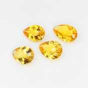 Citrine 12x9-15x9mm Checkerboard Pear AAA Gemstones Parcel - 181515