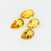 Citrine 12x9-15x9mm Checkerboard Pear AAA Gemstones Parcel - 181515