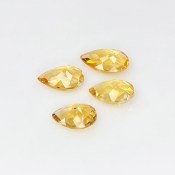 Citrine 12x9-15x9mm Checkerboard Pear AAA Gemstones Parcel - 181515