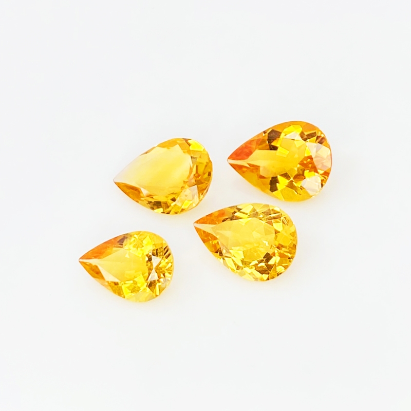 Citrine 12x8-14x10mm Faceted Pear AAA Gemstones Parcel - 181566